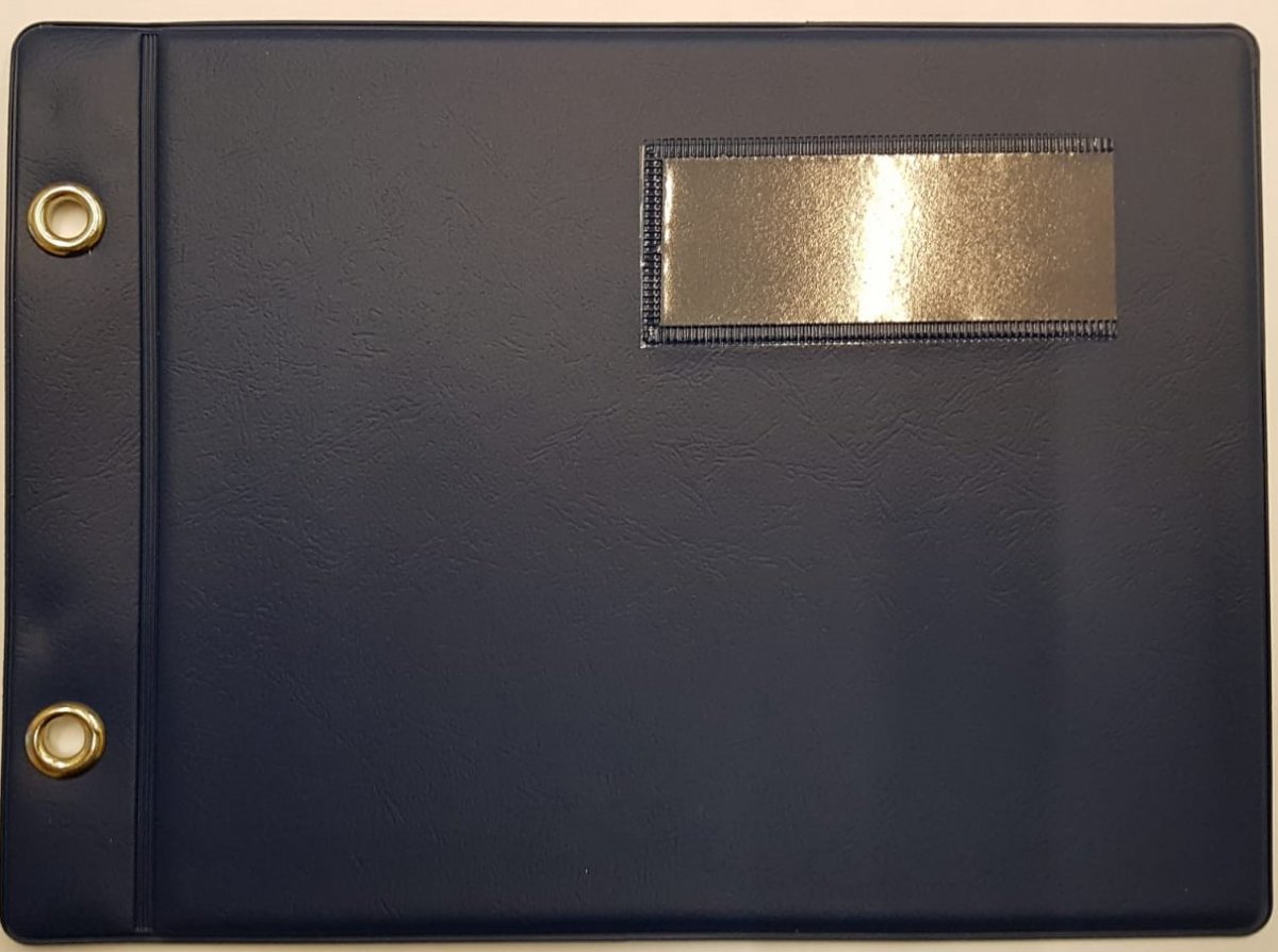 Marschbuchdeckel Normalfornat, dunkelblau - hier klicken