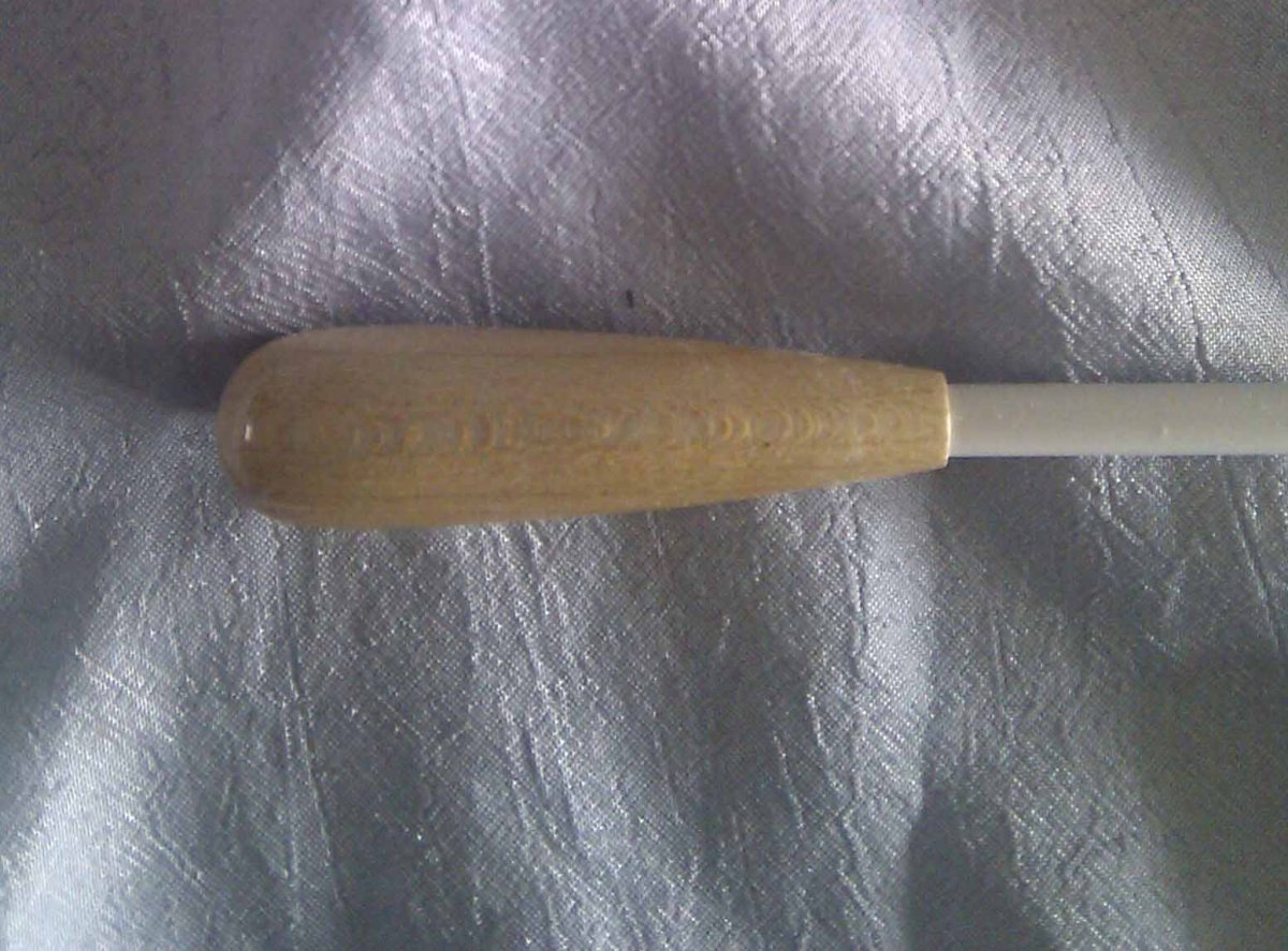 Dirigierstock Serie P, L�nge 12, Maple, weiss - hier klicken