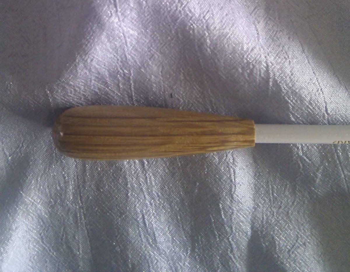 Dirigierstock Serie P, L�nge 12, Oak, weiss - hier klicken