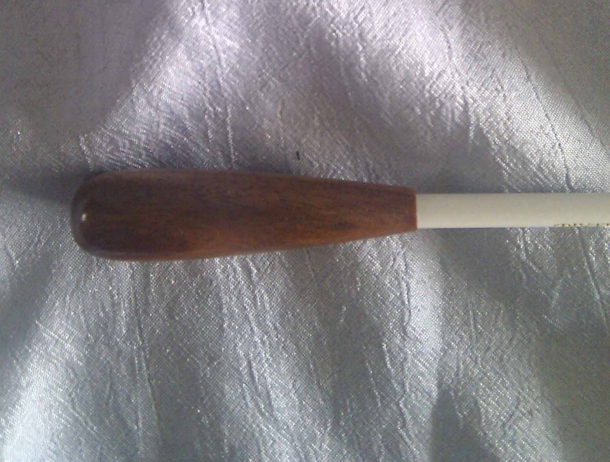 Dirigierstock Serie P, L�nge 12, Rosewood, weiss - hier klicken